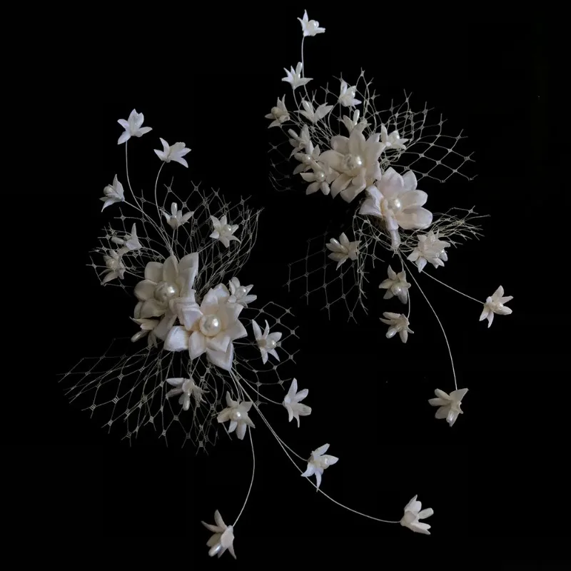 Super Fairy New Korean Sweet Bridal Flower Hairpin, Beautiful Mori Handmade Hair Accessories, Elegant High-End Wedding Hair Acce