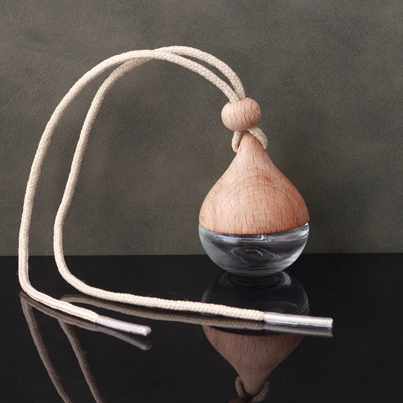 Car Essential Oil Diffuser Fragrance Air Freshener Scent Perfume Bottle Ornament Hanging Empty Bottle Interior Accessory