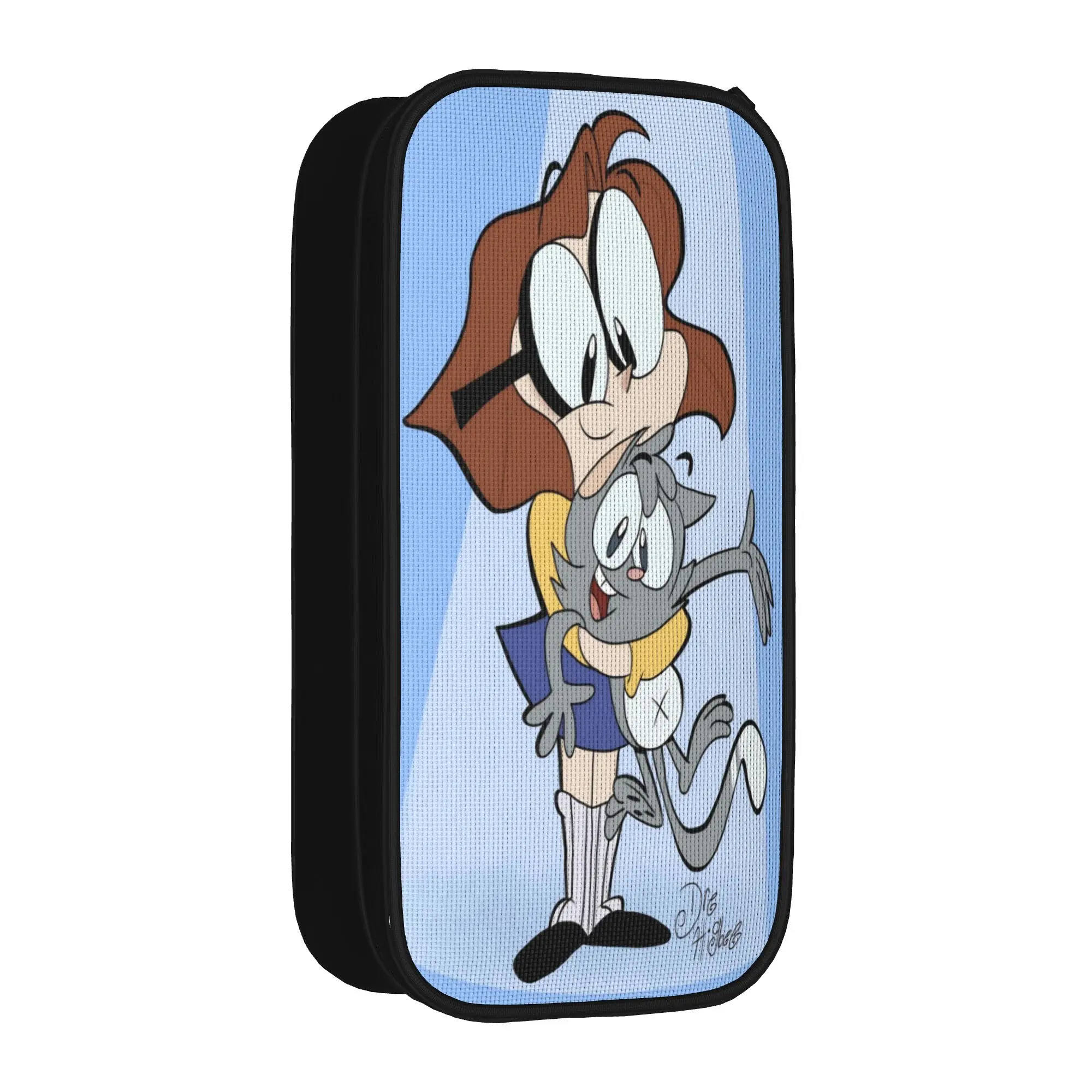 Lovely Ollie and Scoops Pencil Case  Pencil Box Pen Holder for Student Big Capacity Bag Students School Cosmetic Stationery