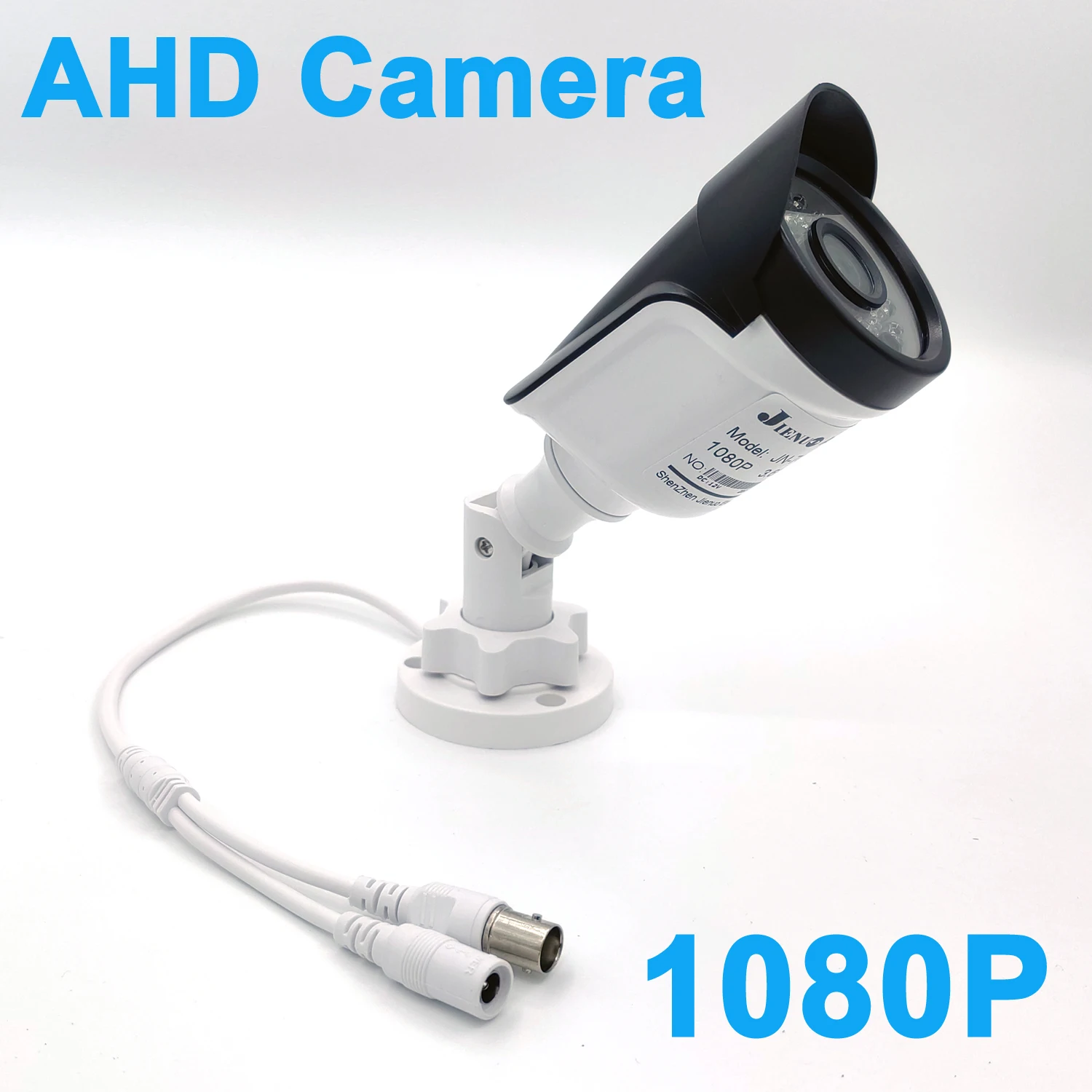 JIENUO AHD 1080P HD Zewnętrzna wodoodporna kamera bezpieczeństwa CCTV Night Vision BNC 5MP TVI CVI Bullet Home Cam 2MP do rejestratora AHD DVR
