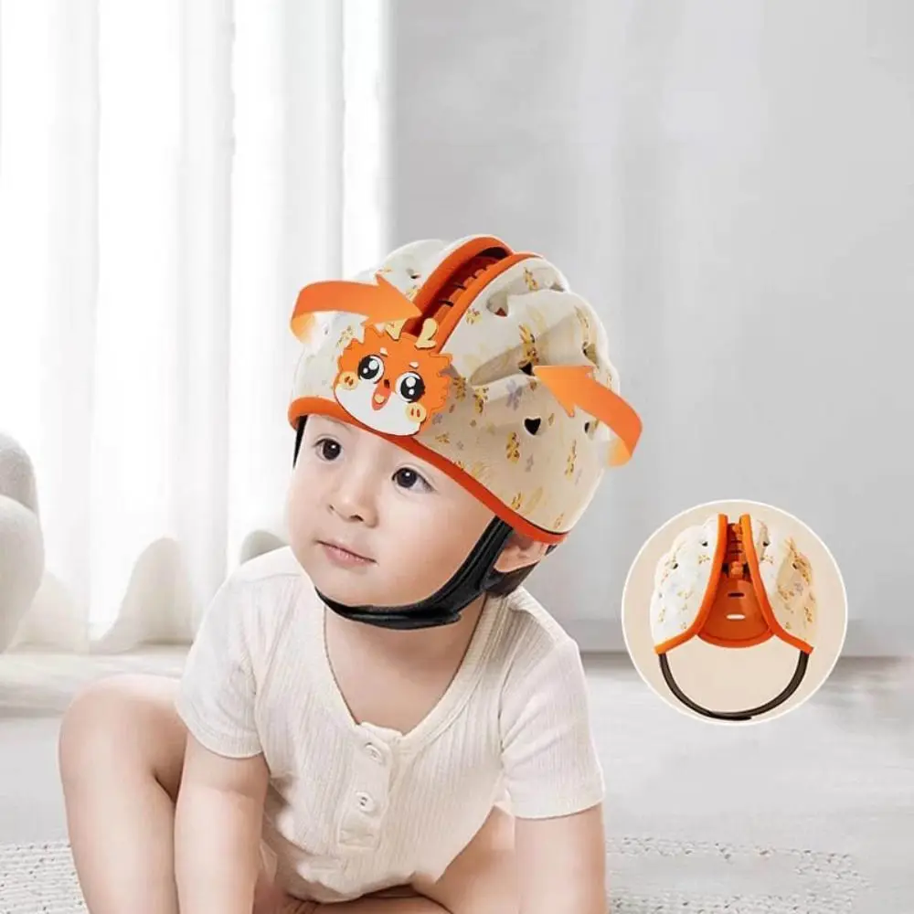 

Toddler Walking Crawling Baby Safety Helmet Kids Security Anti-Collision Head Protective Hat Cartoon Lightweight