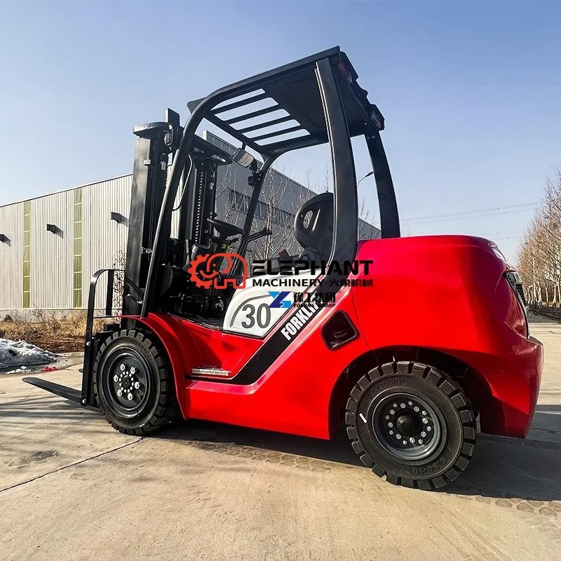 Warehouse New Four Wheel 2.5ton 3 Ton 7 Ton 10 Ton Rough All-Terrain Heavy Hydraulic Diesel Forklift for Sale