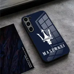 Maserati Sports Car Phone Case For S24 Ultra Samsung S23 S22 S20 Fe S21 Plus Galaxy A54 A34 A24 A53 M54 Note 20 Glass Cover