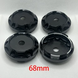 4Pcs/Set 68mm fit 45mm Logo Car Vehicle Wheel Rim Center Hub Cap Cover No Logo Rim Hubcap Chrome ABS Plastic Car Wheels Parts