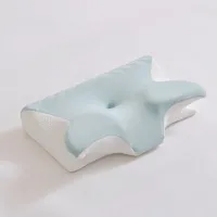 2025 new butterfly memory pillow slow rebound decompression not tired ergonomic neck protection artifact horn pillow neck pillow