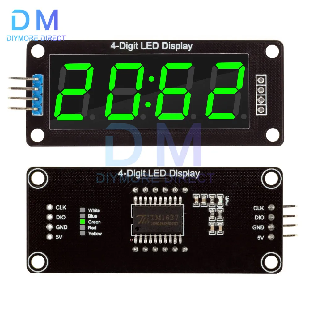 TM1637 LED Display Module For Arduino 7 Segment 4 Bits 0.56 Inch Clock RED Anode Digital Tube Four Serial Driver Board