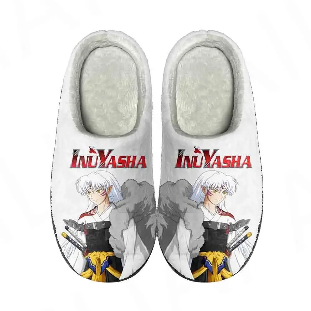 Sandal kustom katun rumah Anime Inuyasha kiryuno sandal wanita pria kualitas tinggi Fashion mewah kasual Tetap hangat sepatu sandal termal