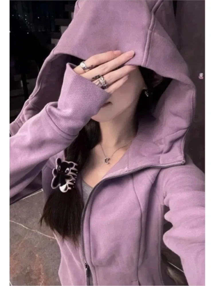 Autumn/Winter Women's Jacket Fashionable, Comfortable, Loose, Casual, Versatile For Commuting, Simple And Slim Fit Hoodie Coat