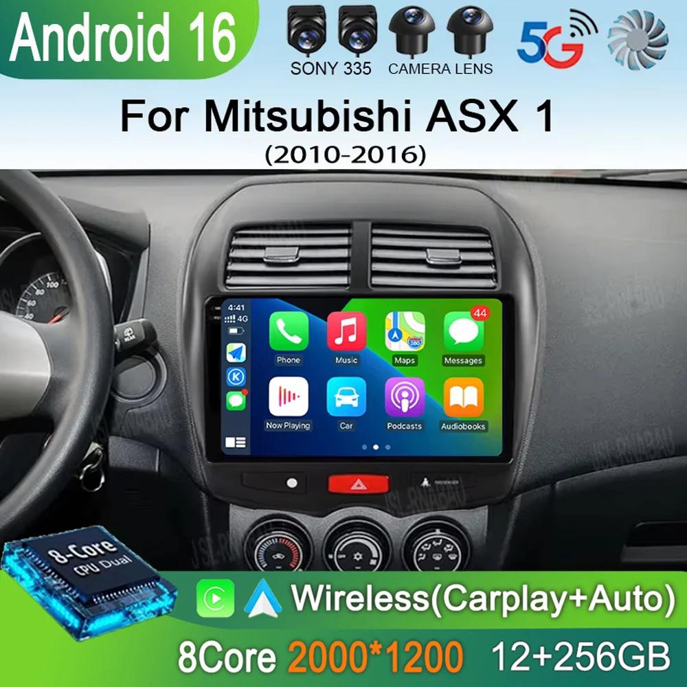 

Автомагнитола Android 16 для Mitsubishi ASX 1 2010-2016, C4 Peugeot 4008, DSP, мультимедийный видеоплеер, Carplay, стерео, GPS