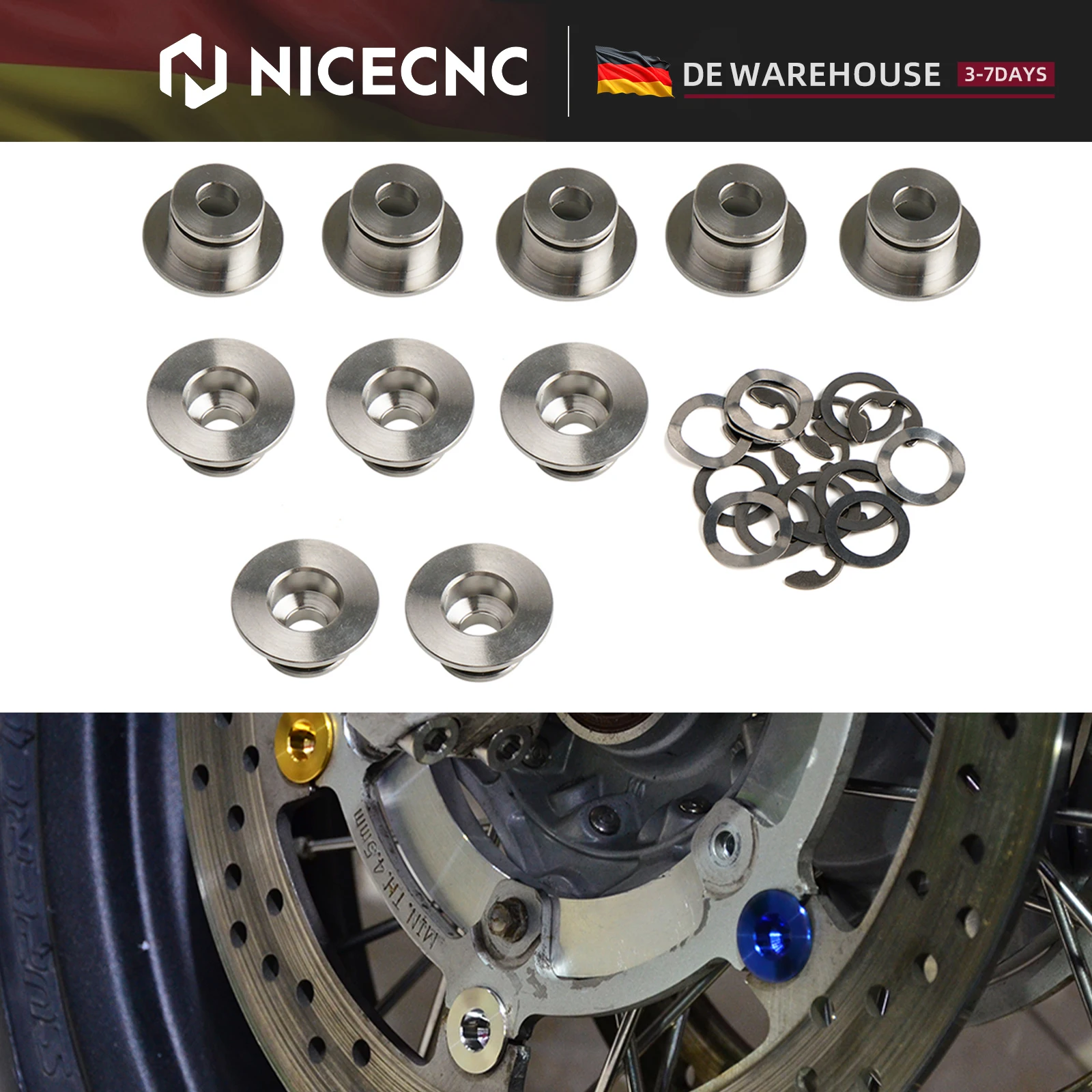 (EU-Lagerbestand) Titan-Bremsscheiben-Sets für BMW R1250GS R1200GS R1300GS Adventure Yamaha Honda Suzuki KTM Husqvarna Ducati