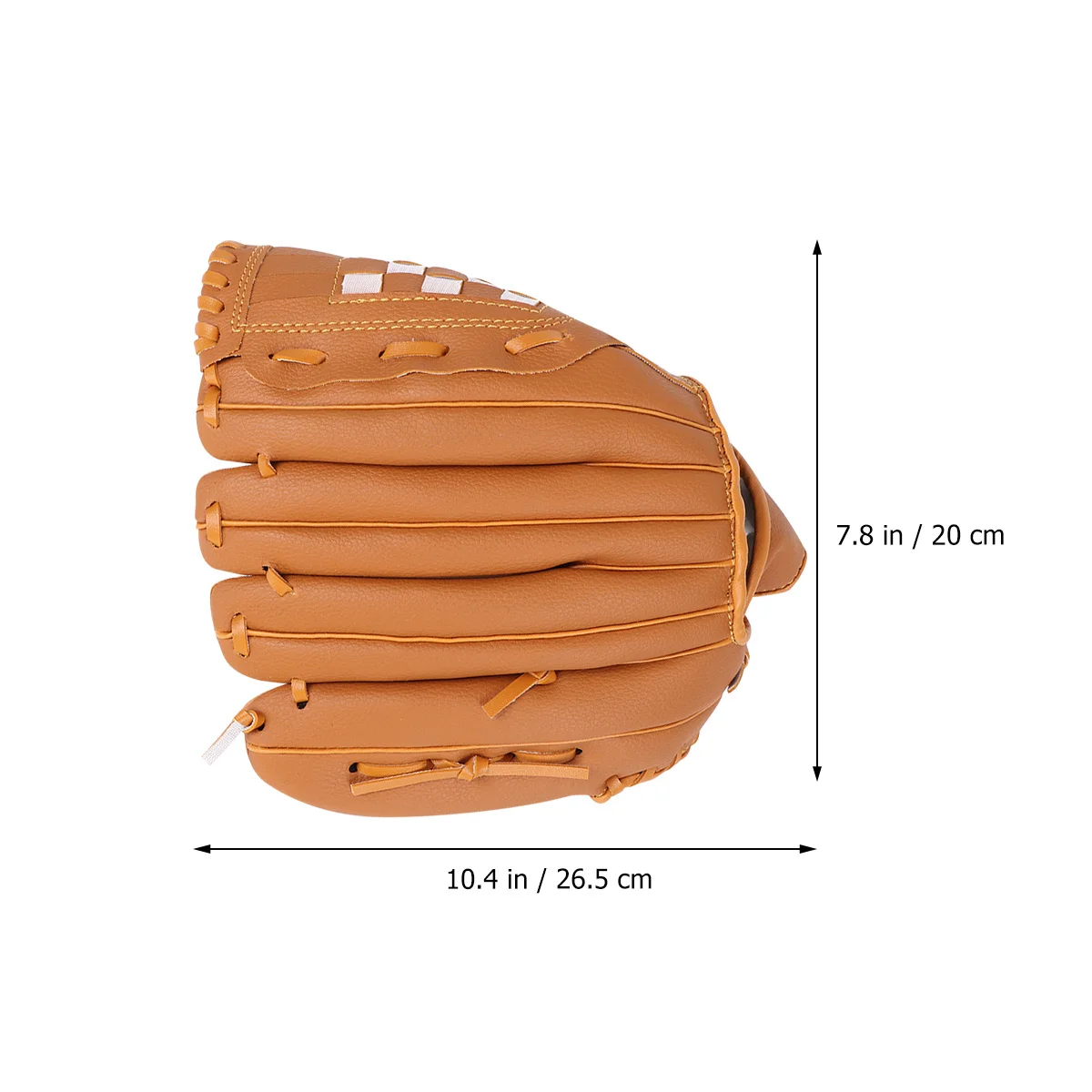 

10.5 Inch Yellow Baseball Left Hand Basket Weave Webbing Cushioned Palm Adjustable Strap Flex-Action Heel Softball