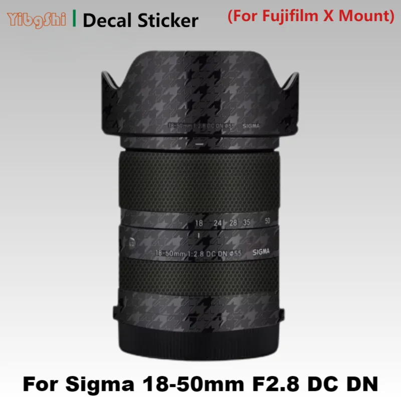 Customized Sticker For Sigma 18-50mm F2.8 DC DN Decal Skin Lens Vinyl Wrap Film Protector Coat For Fujifilm X Mount 18-50 2.8