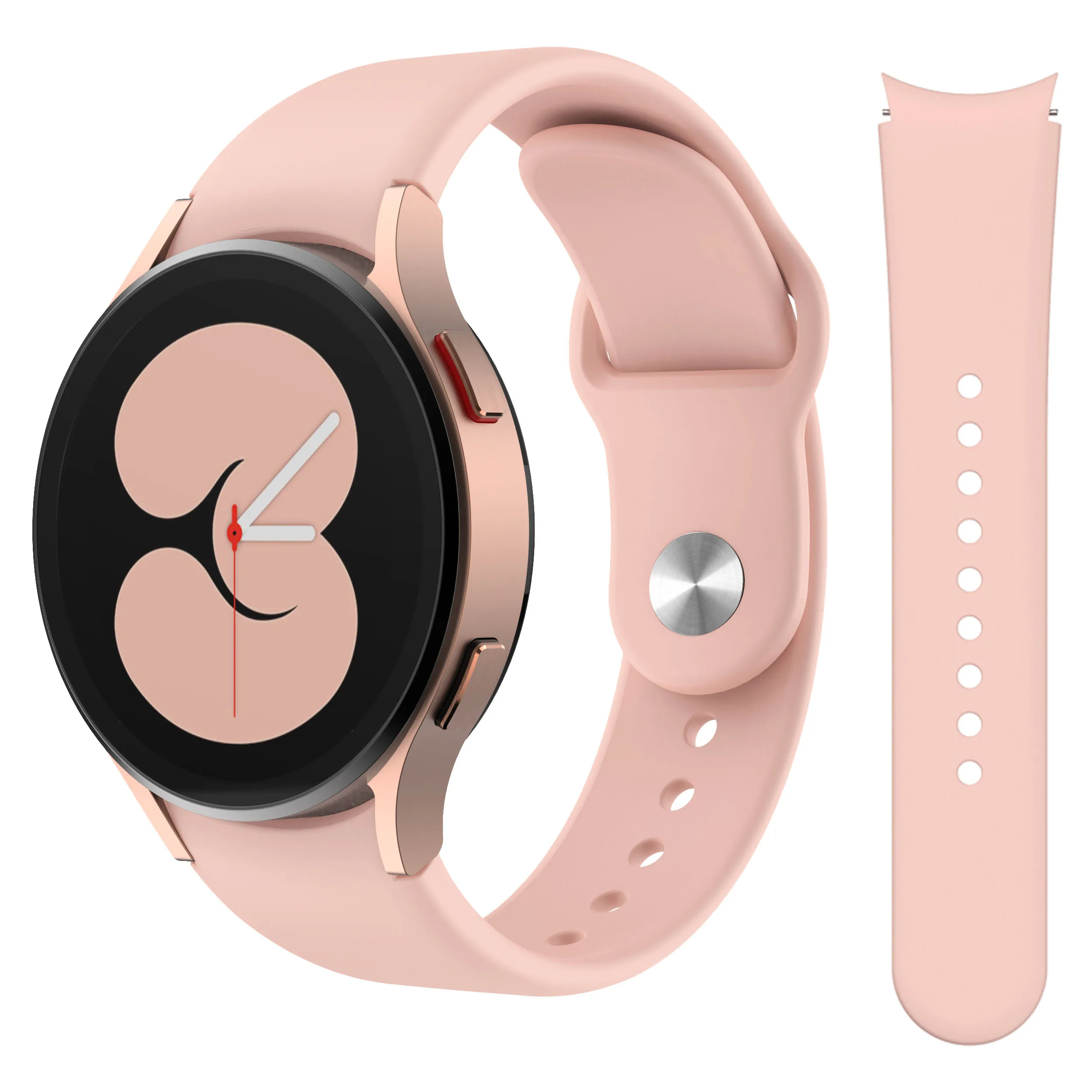 No Gaps Strap For Samsung Galaxy Watch 5/6/pro/4/3 44mm 40mm classic 46mm 42mm active 2 41mm Silicone Sport Bracelet Watch4 band