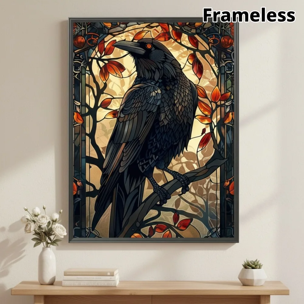 500/1000/1200/2000PCS Puzzle Crows Inhabit Autumn Leaves Jigsaw DIY Modern Home Wall Decor Holiday Gifts Educational Gift