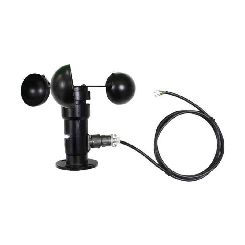 SM5386 Aluminum 3-Cup Wind Speed Sensor RS485  4-20mA Voltage Output Environmental Monitoring Hardware