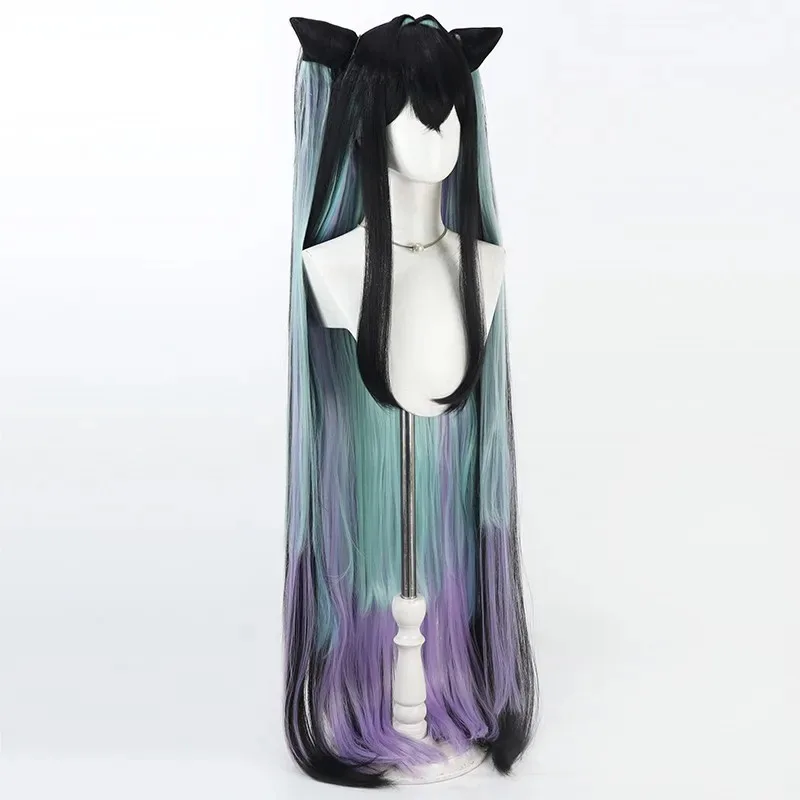 

Аниме NIKKE: Богиня Победы, маленькие длинные разноцветные волосы, парик для ролевых игр на Хэллоуин + бесплатная шапочка, 5;d'2.y;8'