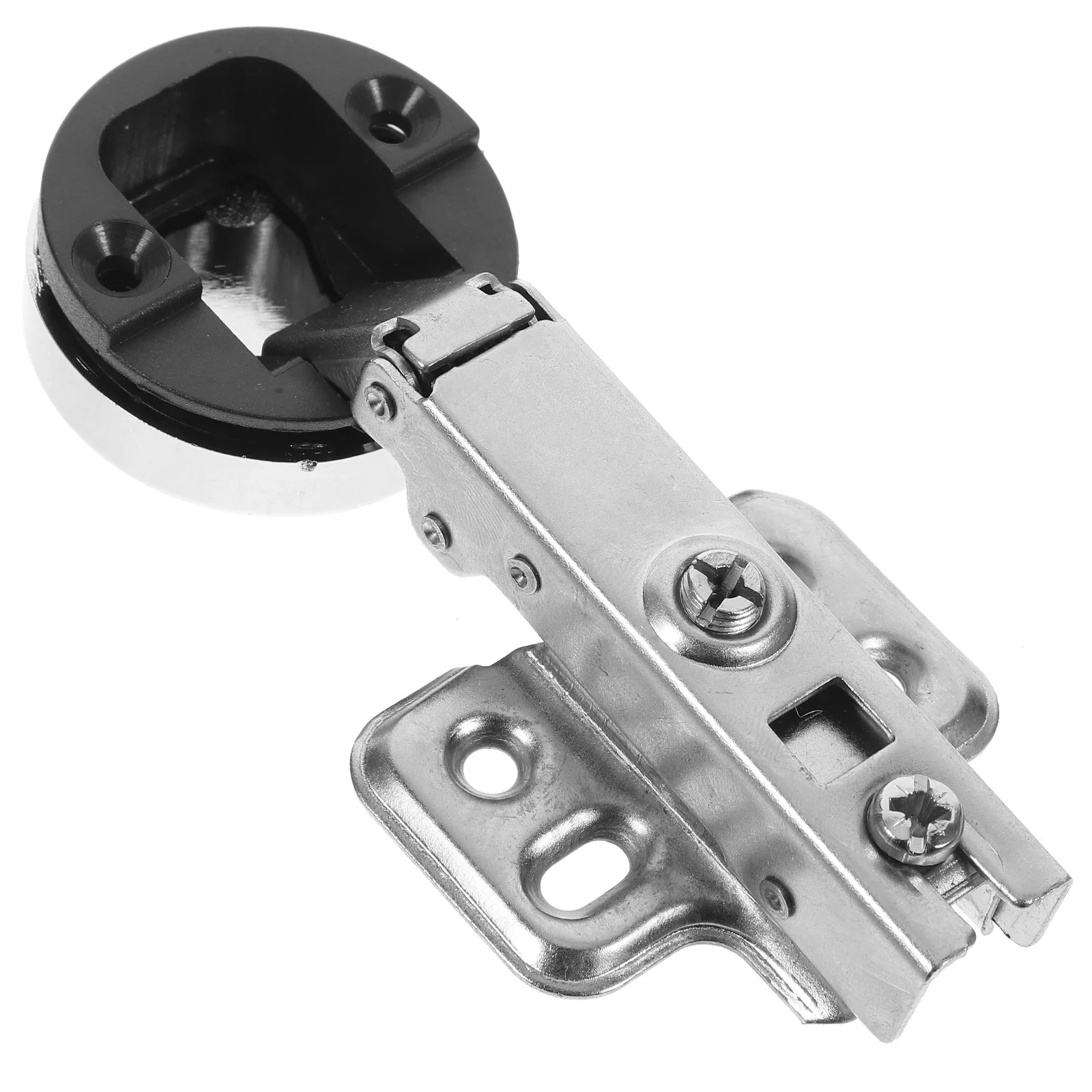 

Mini Round Head Glass Door Hinge Hydraulic Buffer for Wine Cabinet Display Cabinet Glass Furniture Door Aircraft Full Cover