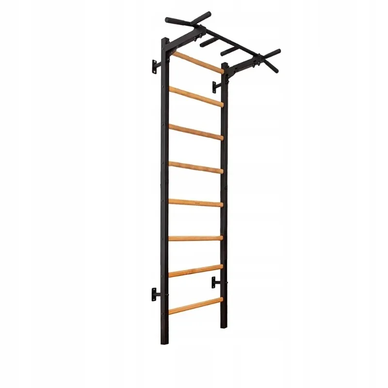 Ladders, wooden stall poles with suspension trainer straps, pull-up dip rod attachments, strategic poles, household