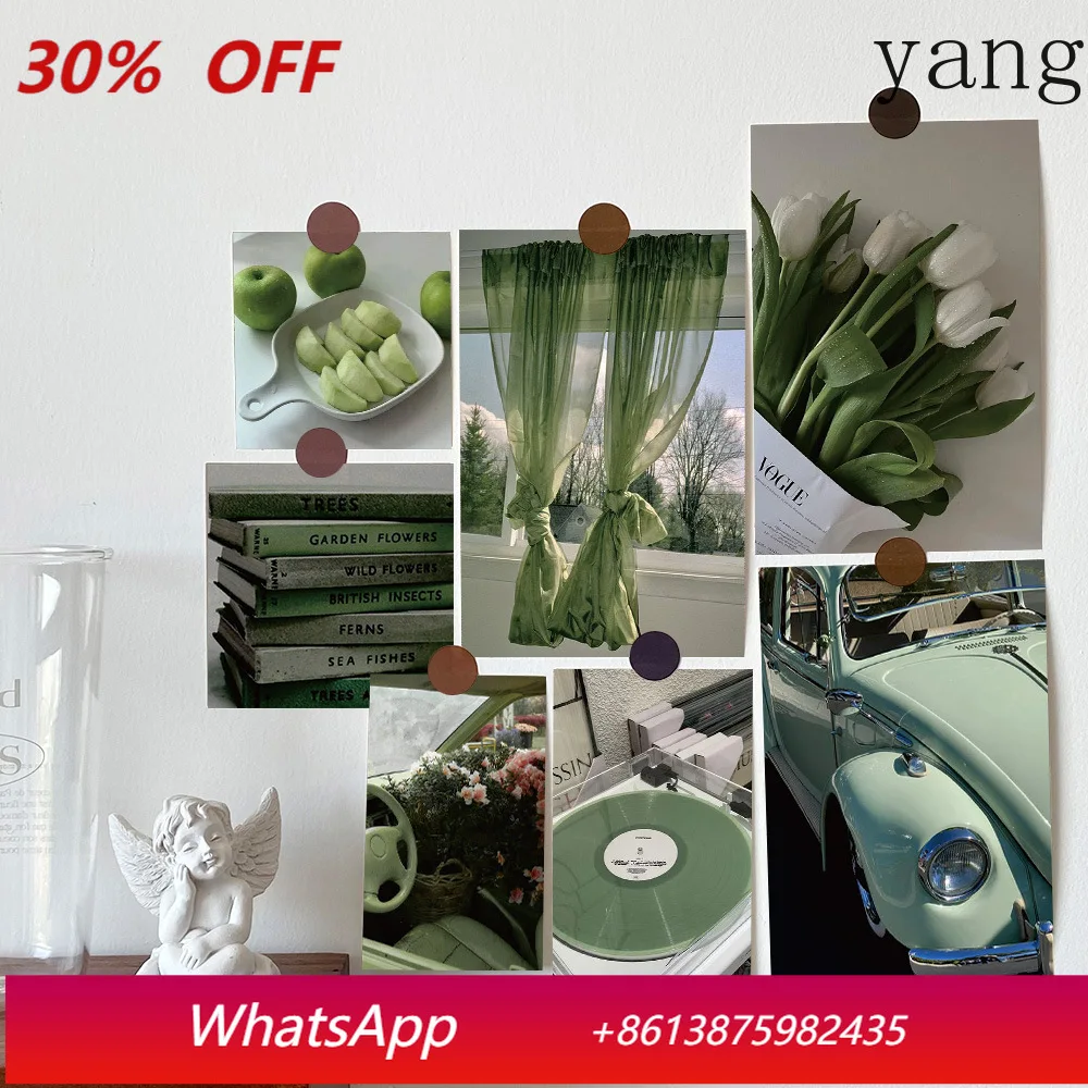 

CX 15 ins wind new green summer card indoor bedroom wall decoration