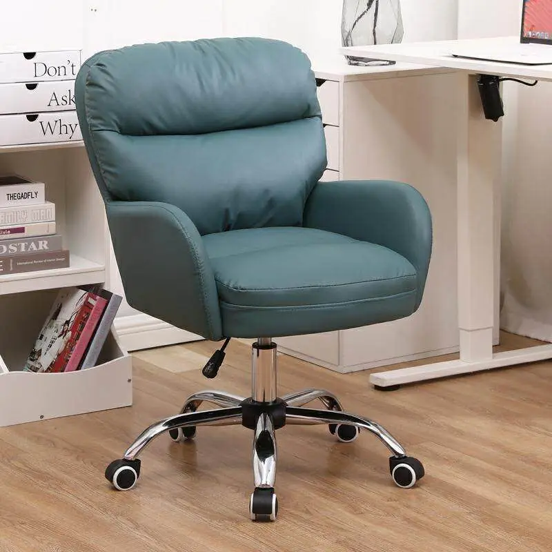 Accent High Back Rolling Office Chair Bedroom Recliner Comfortable Salon Office Chair Designer Mobile Silla Escritorio Furniture