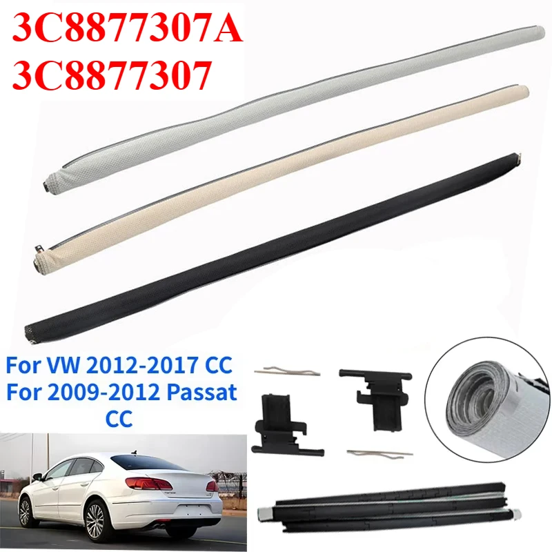3C8877307 3C8877307A Sunroof Curtain Sunshade Assembly For VW CC 2009-2017 Passat CC 2009-2012 Black Gray Beige Cloth