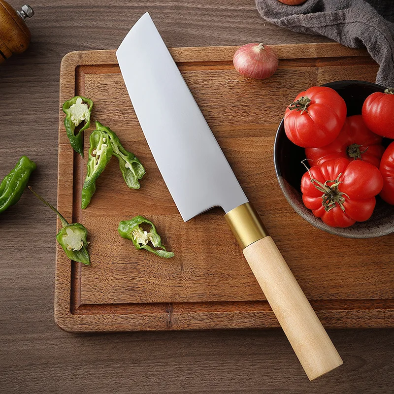 

Japanse Kitchen Slicing Knife 6.8-inch Blade 7Cr17mov Stainless Steel Sashimi Sushi Knife Japanese Kitchen Nakiri Chef's Tool