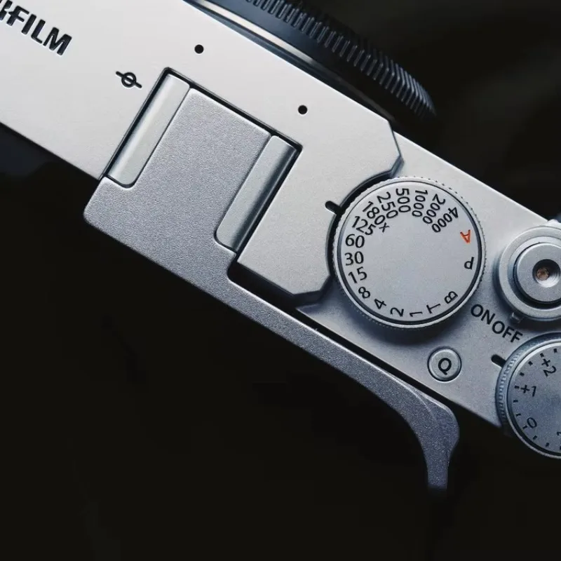 Дизайн для Fujifilm XE4, алюминиевая подставка для большого пальца, ручка для большого пальца с кожаной наклейкой, чехол для горячего башмака