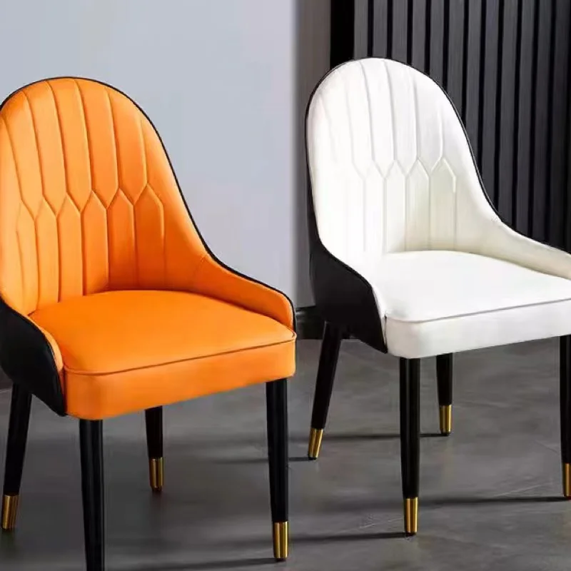 Custom Nordic Style Cafe Dining Chair, Luxo acessível, high-end, madeira maciça, saco macio para trás, moderno, simples, sedentário, confortável