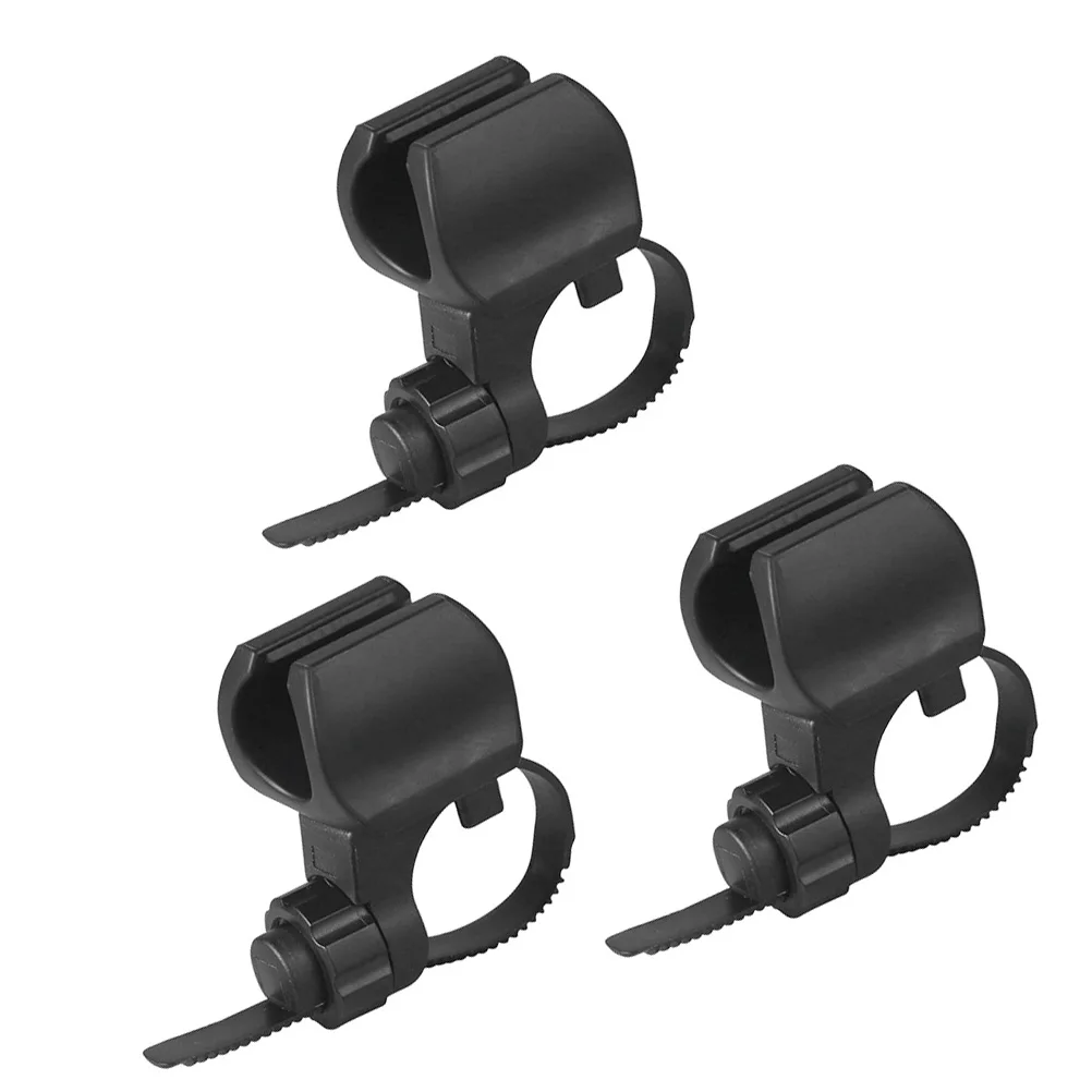 

3pcs Flashlight Holder Durable Plastic Adjustable Bike Lights Outdoor Torch Bracket For Cycling Hiking Camping Travel