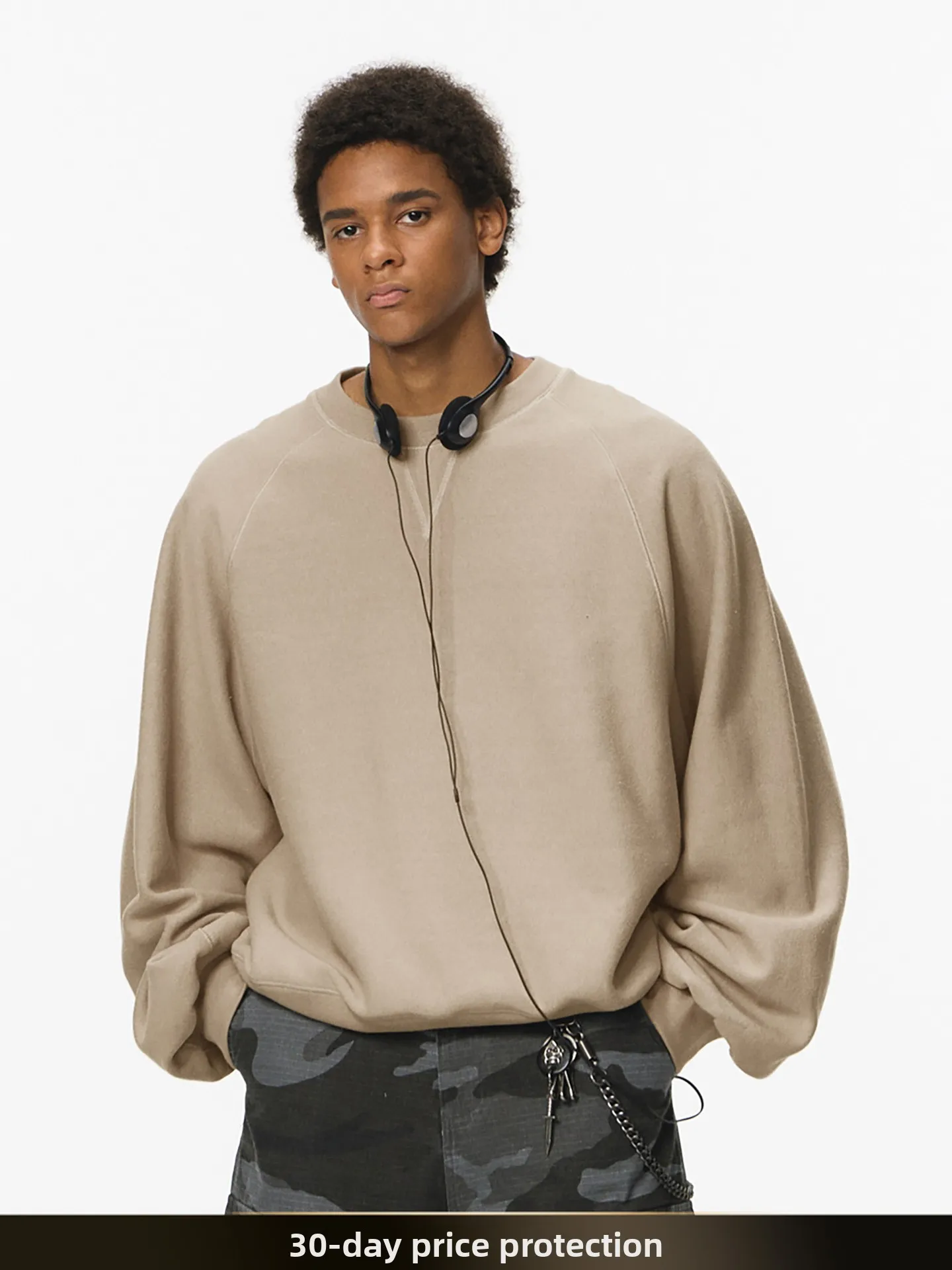 

Толстовка NTED в американском ретро-стиле, простая, с круглым вырезом, повседневная, для пар, свободного кроя, из хлопка, теплая, для осени