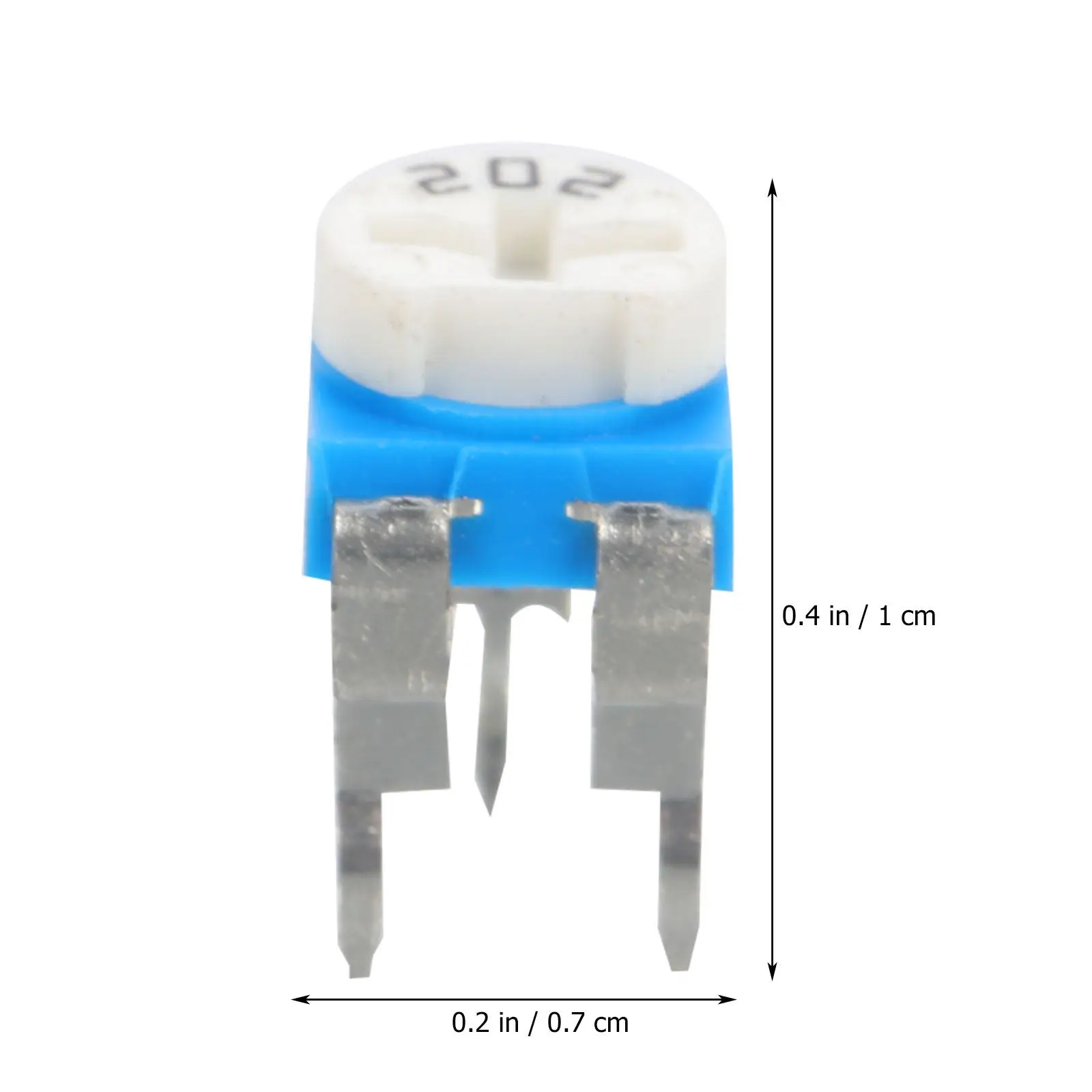 30Pcs Variable Resistor 6Mm 2K Horizontal Trimmer Potentiometer Replacement Adjustable Resistor Electronic Accessories DIY