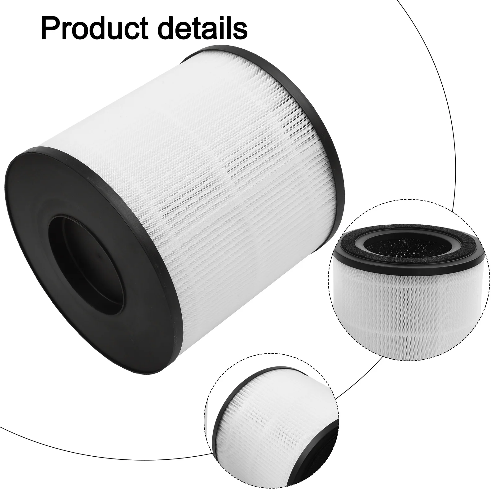

Easy Maintenance Air Filter Adapter White Filter Washable Air Filter High-strength Material Compatible With 3139B
