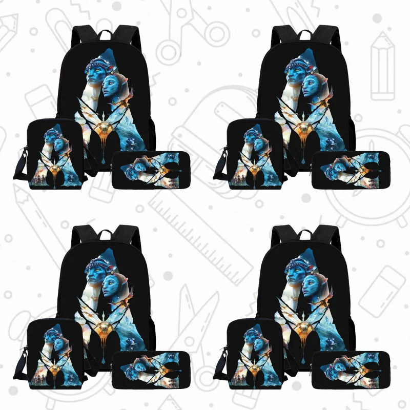 

Avatar: Fire and Ash School Backpack With Shoulder Bags Pencil Bags For Kindergarten,Light Weight School Bags for Kindergarten