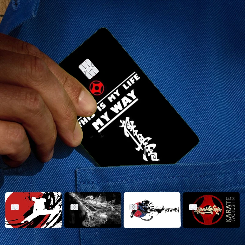 Kung Fu Oyama Kyokushin Karate Cover Skin Sticker For Credit Card Bank Debit Bus Card Front Side