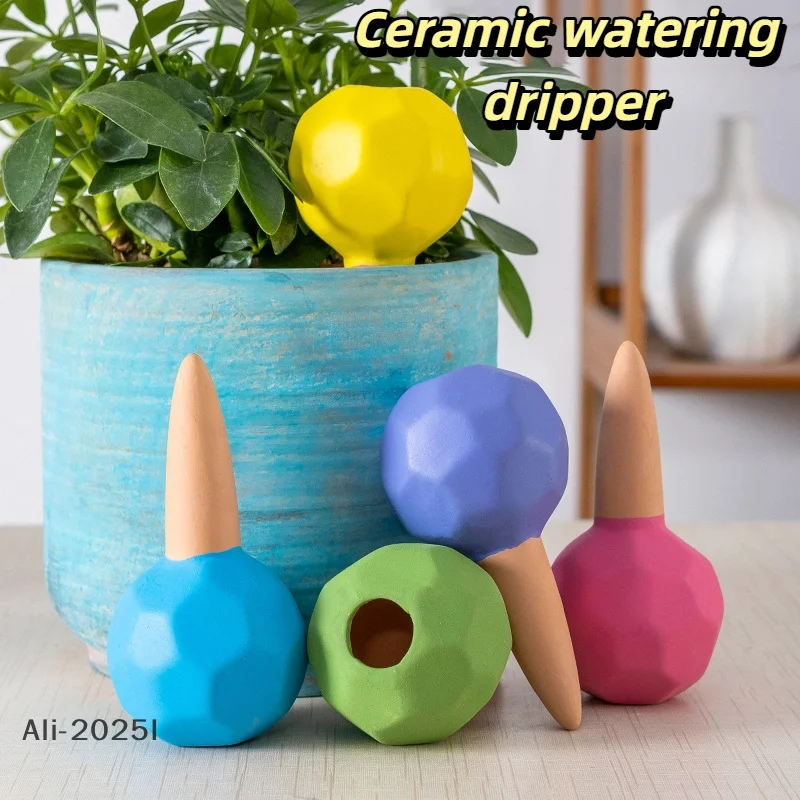 

1Pc Ceramic Potted Dropper Device Water Seeper Self Watering Automatic Drip Irrigation System Portable Pot Culture Suppl