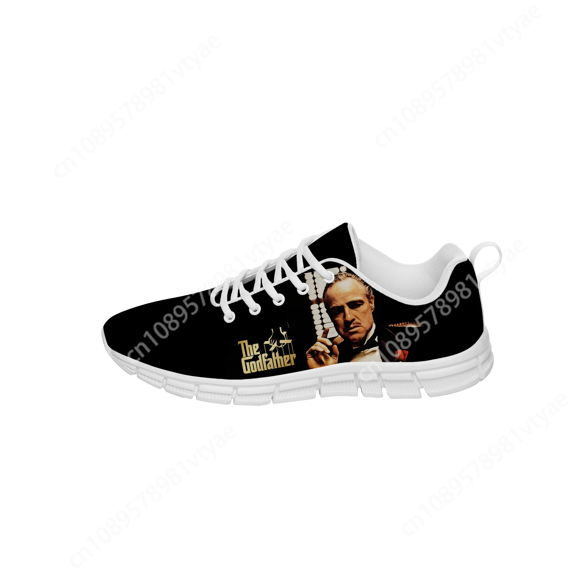 Movie The Godfather Low Top Sneakers Mens Womens Teenager Casual Shoes Canvas Running Cloth Shoes 3D Breathable Lightweight shoe