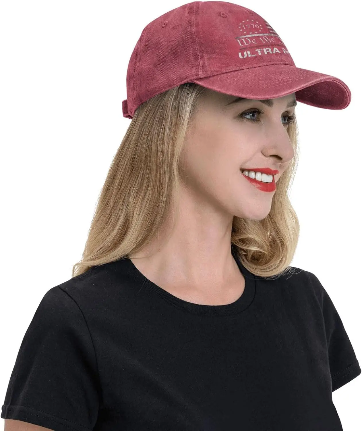 Trump Hats Ultra MAGA - We The People Proud Republican USA Flag Hats Vintage Adjustable Baseball Cap Cotton MAGA Hat