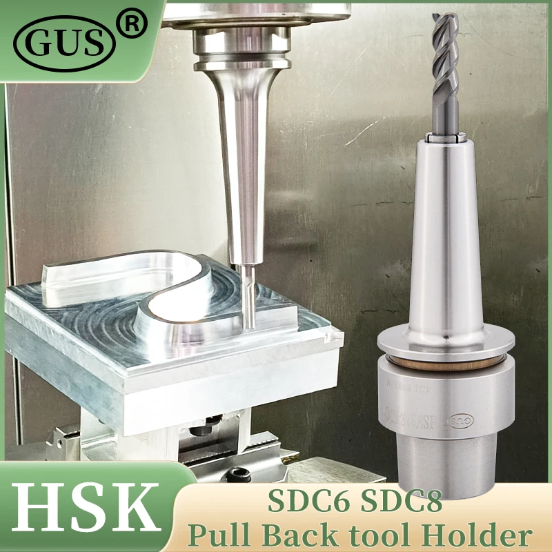 Edelstahl HSK25 HSK32 HSK40 SDC6 SDC8 CNC-Zug-Werkzeughalter HSK-E DC6 DC8 Spannzangenfutter Dynamic Balance G2,5 40000 U/min