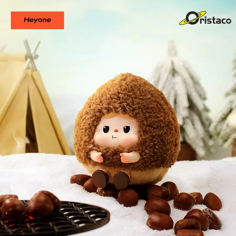 Oryginalne figurki Heyone Warm Baobao z serii Fireside Tea Party, winylowe blind boxy, urocze zabawki, dekoracja na biurko, prezent urodzinowy niespodzianka.