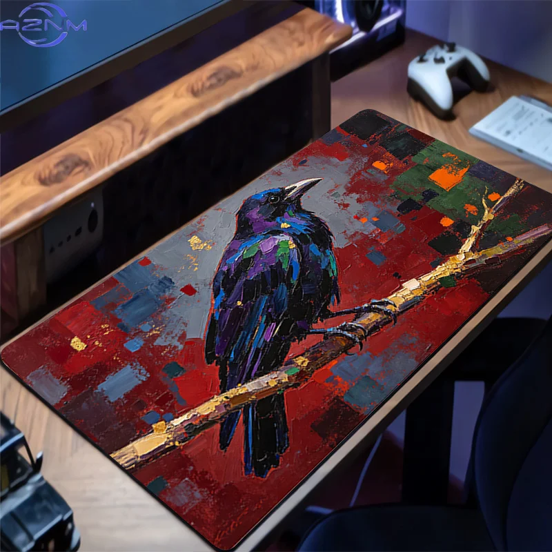 Mouse Pad Abstract Oil Painting Anime Gamer Gaming Accessories Varmilo Keyboard PC Computer Desk Mat XXL Carpet Mousepad