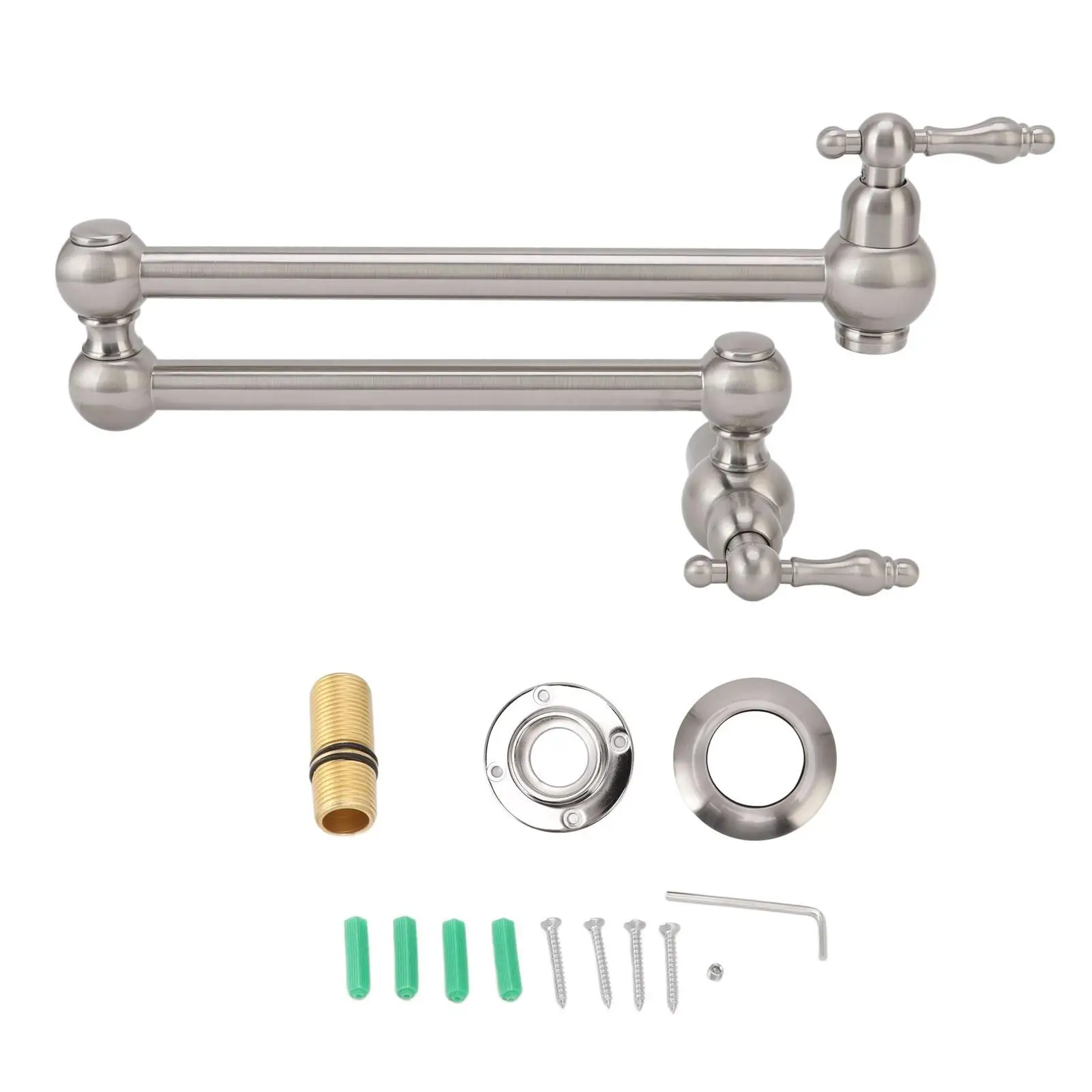 

Water Saving Stretchable Swing Arm Kitchen Faucet for home Use Adjustable Sink Tap