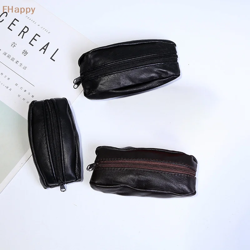 PU Leather Card Purse Small Change Bag Coin Purse Mini Zipper Soft Purses Key Bags For Money Pocket Thin Wallets Ring Pouch