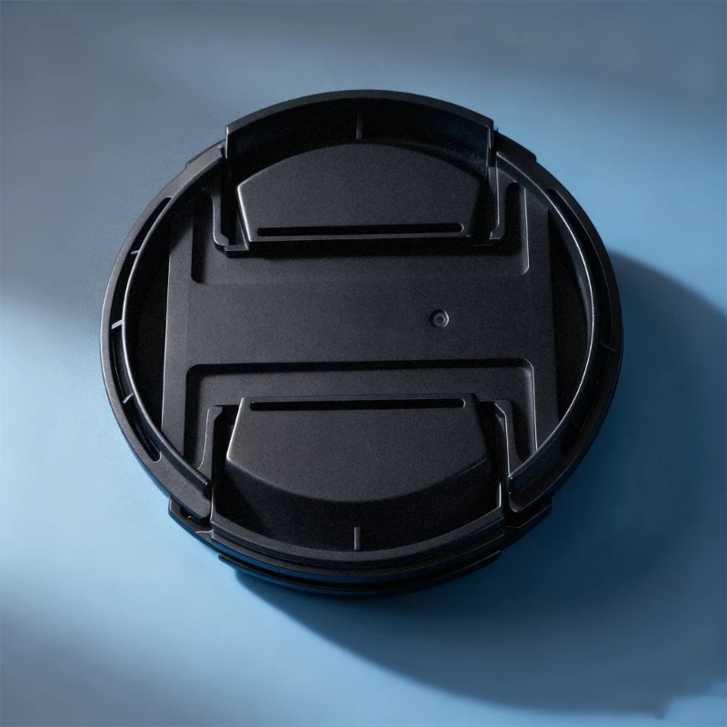 Pack of 2pcs 49mm Universal Lens Cap Compatibility Inner Clip Structure Reflection Proof Design ABS Rubber Blended