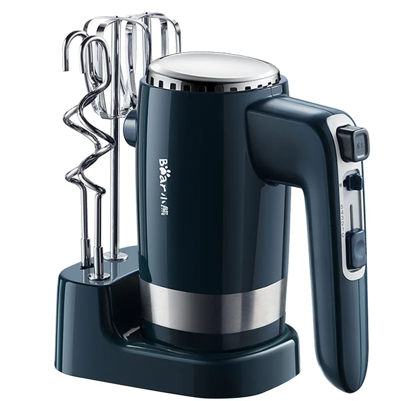 Hand Mixer Electric, 300W Food Mixer 10 Speed Handheld Mixer, 4 Stainless Steel Accessories, Storage Box, Kitchen Mixer with Cor