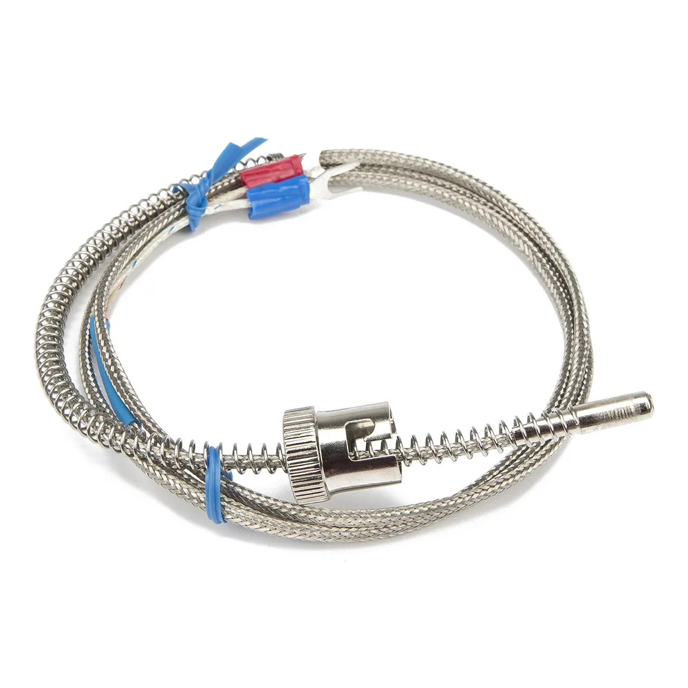 FTARS02 K E J type 1m metal screening cable 11.5mm hole diameter adjustable bayonet cap thermocouple temperature sensor