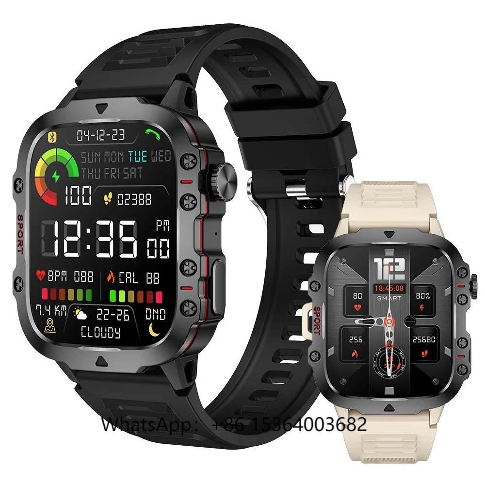 

TJXL-QX11 IP67 Waterproof Outdoor Smart Watch IPS Display BT Connectivity Heart Rate Blood Pressure Body Temperature Monitoring