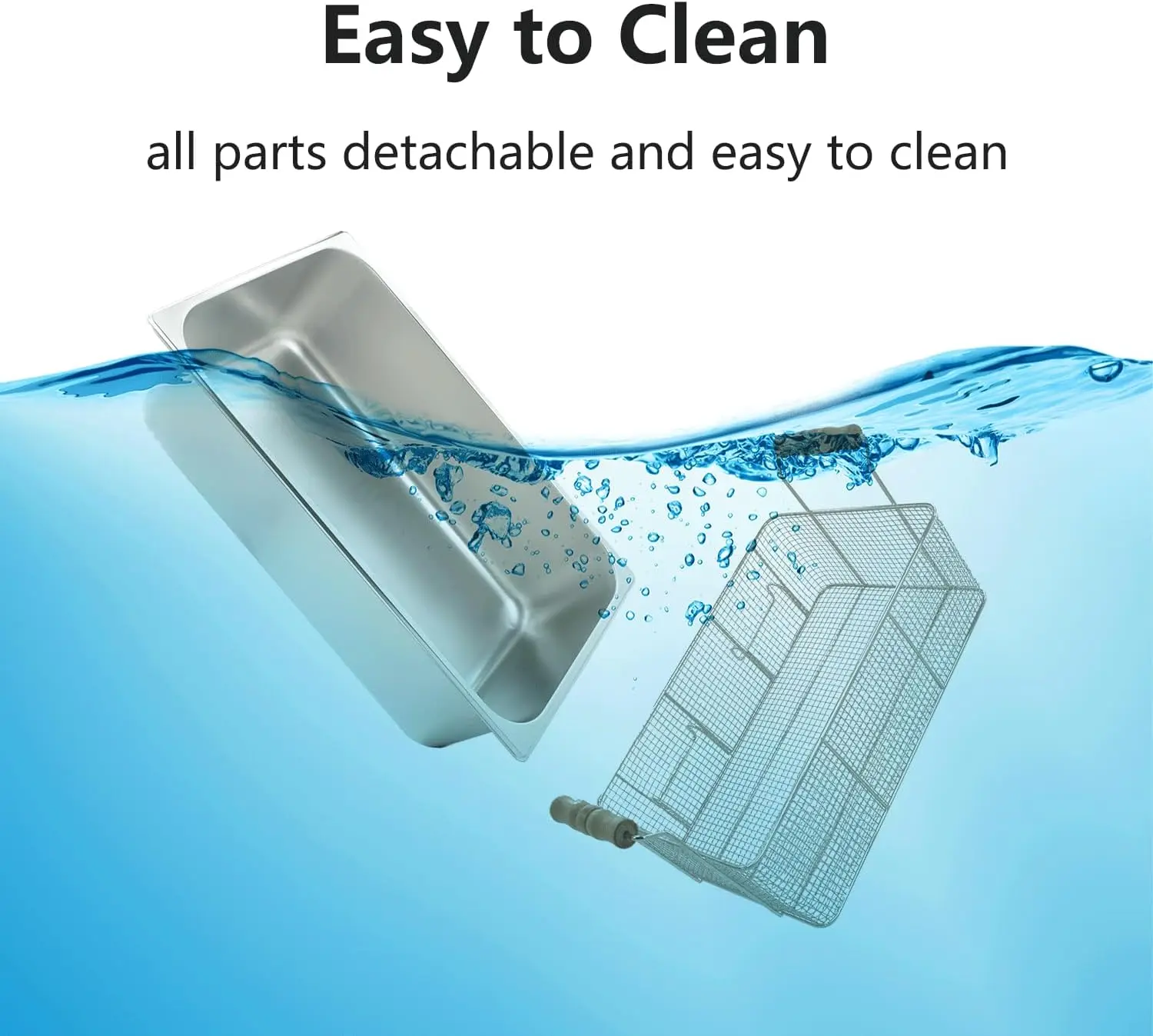 مقلاة عميقة تجارية مع سلال، مقلاة زيت كهربائية سميكة من الفولاذ المقاوم للصدأ بقدرة 3400 وات 12.7 كيو تي/12 لتر