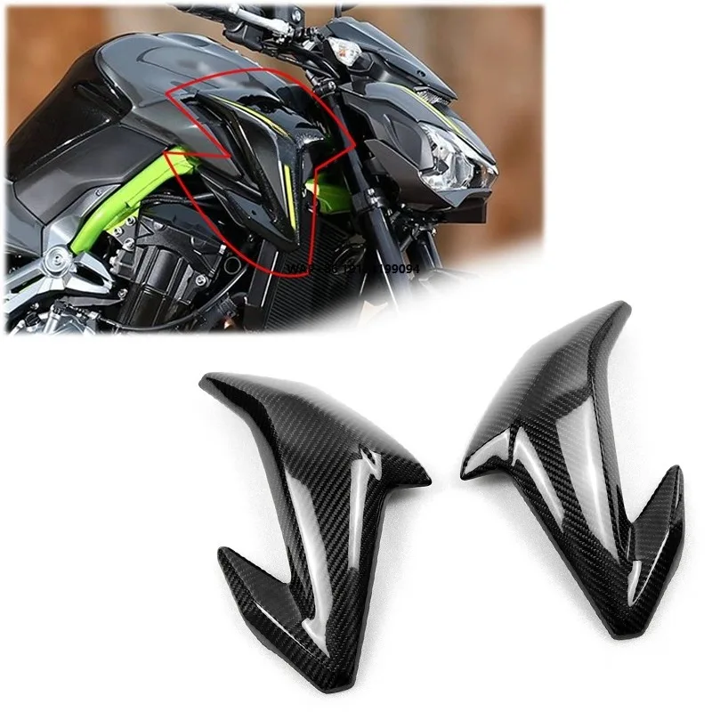 

For Z900 2017-2019 Motorcycle Carbon Fiber Side Panels Trim Cover Side Fairing Tank Side Trim Insert Cover Panel