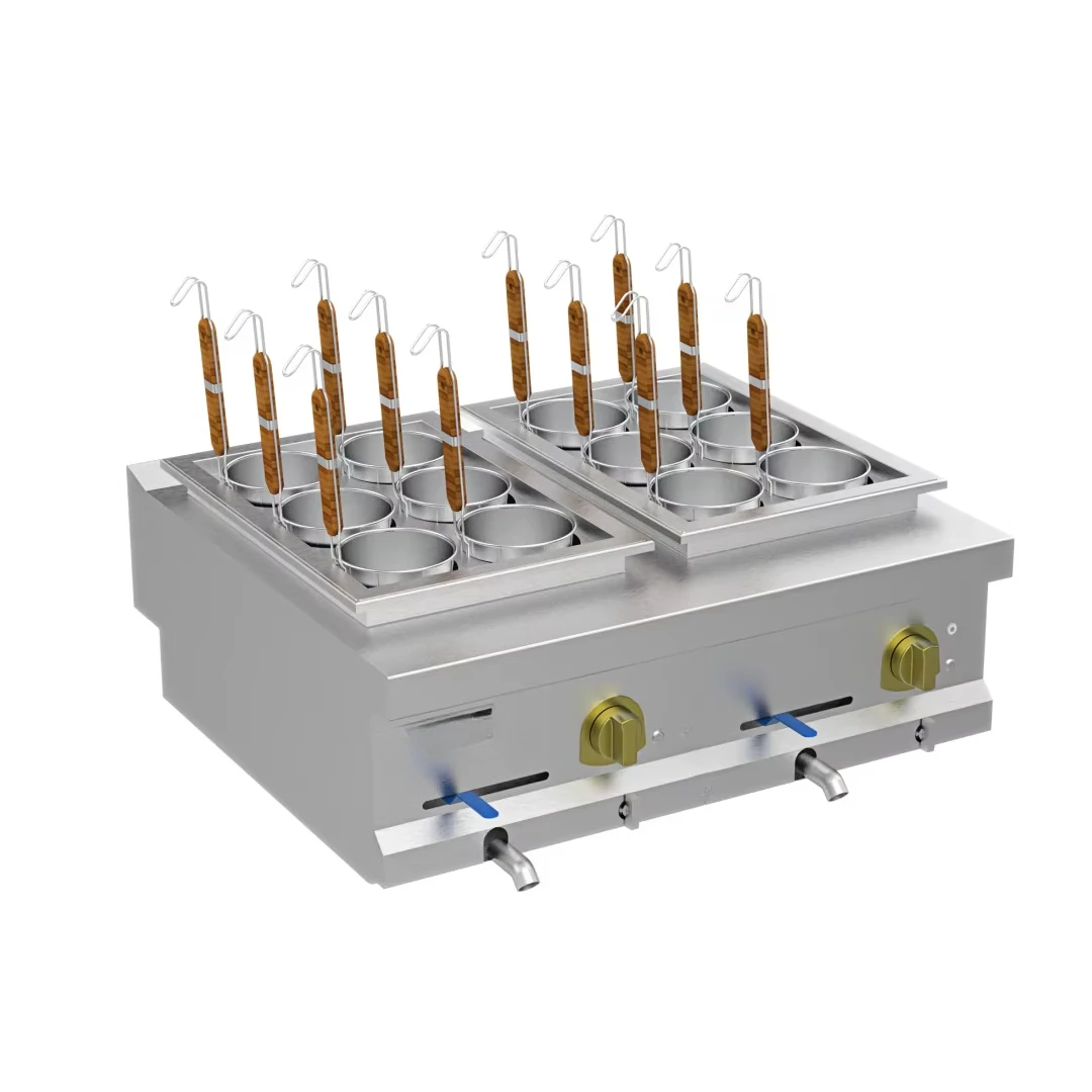 Wholesale Commercial Countertop Electric Pasta and Noodle Cooker with 2 Pasta and Noodle Jars