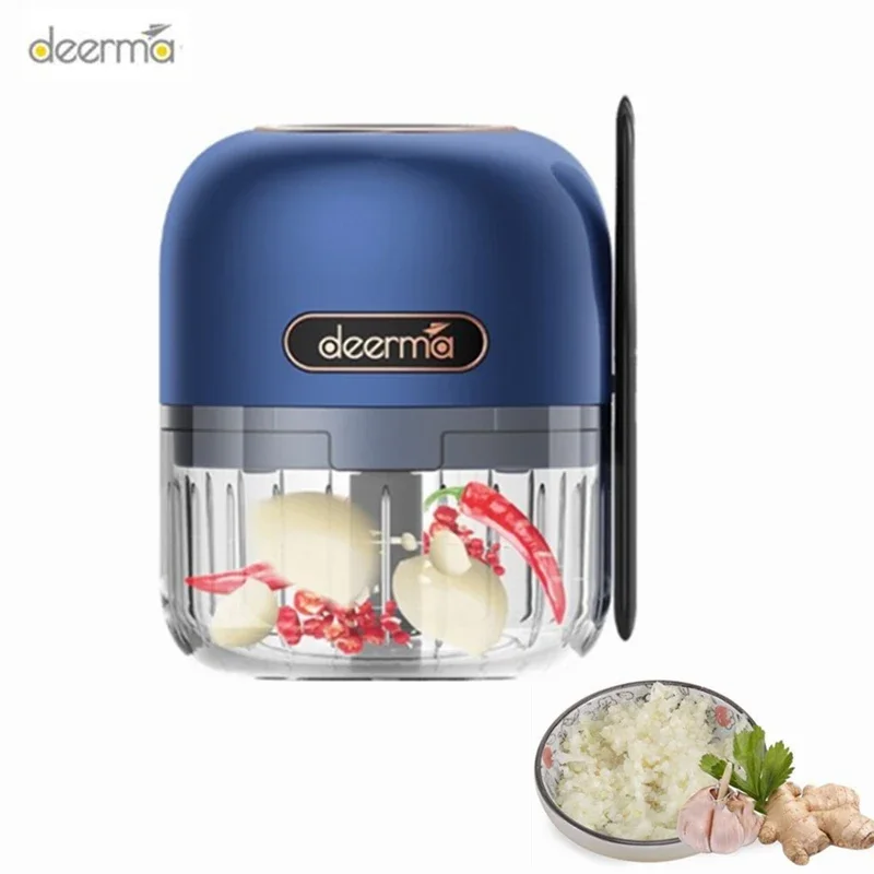 Deerma DEM-JS200 Garlic Blender Masher Meat Grinder Household Puller Wireless Mini Electric Grinder Small Non